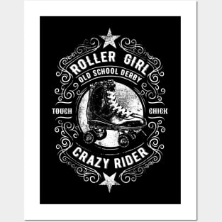 Roller Girl Crazy Rider Posters and Art